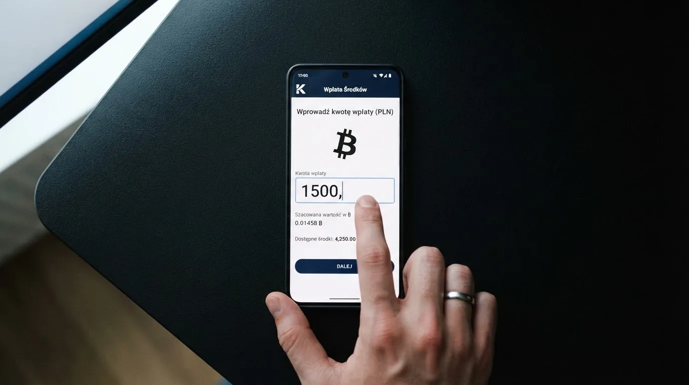 Zbliżenie na formularz wpłaty w kasynie online z polem na adres portfela kryptowalutowego BNB Smart Chain.